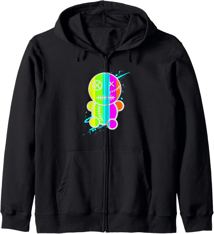Pastell Voodoo Puppe Goth Kapuzenjacke