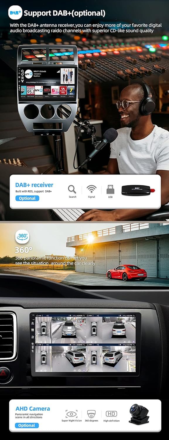 JOYX - [6G+128G] - Android 15 IPS Autoradio Passt für Jeep Compass 1 MK (2006-2010) - Kabellos CarPl