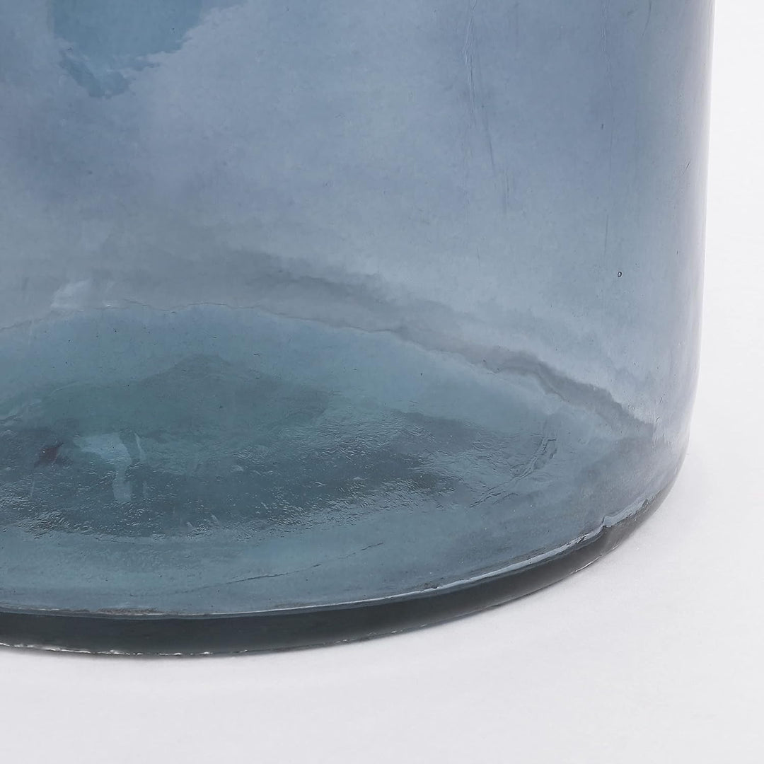 Mica decorations Rioja Glasflasche/Vase, Glas, blau, H. 75 cm D. 18 cm H. 75 cm D. 18 cm Blau, H. 75