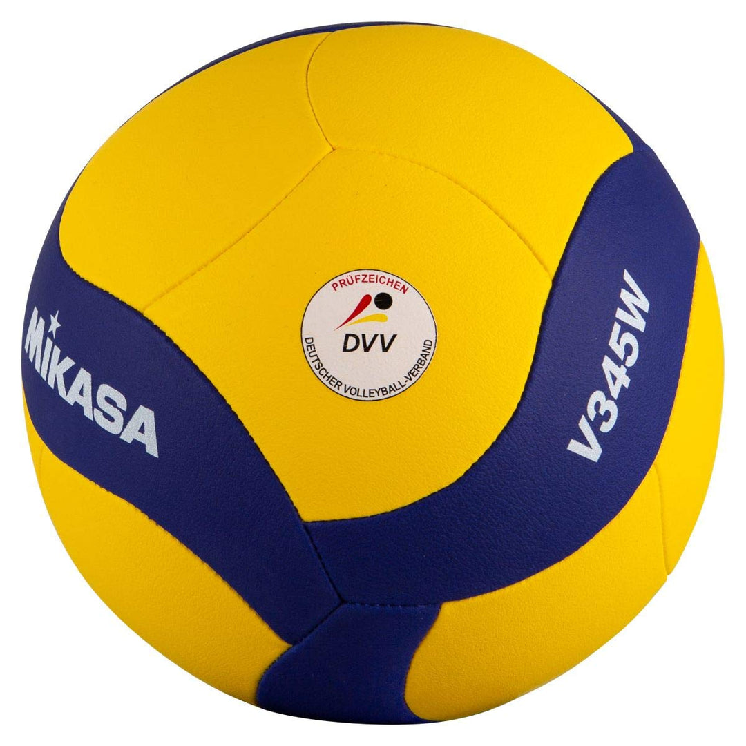 MIKASA W345W Volleyball, Blau/Gelb Blau/Gelb, 5