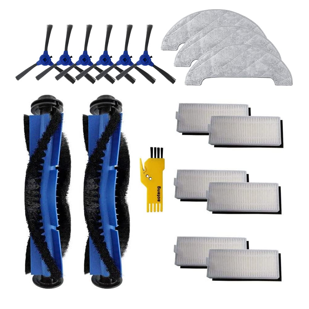 aotengou Ersatz-Zubehör-Set für Ultenic D5s D5s Pro D5s Pro+ D5 Roboter-Staubsauger 17 Packungen 2 H