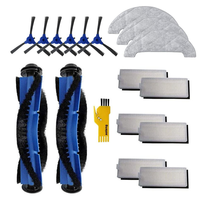 aotengou Ersatz-Zubehör-Set für Ultenic D5s D5s Pro D5s Pro+ D5 Roboter-Staubsauger 17 Packungen 2 H