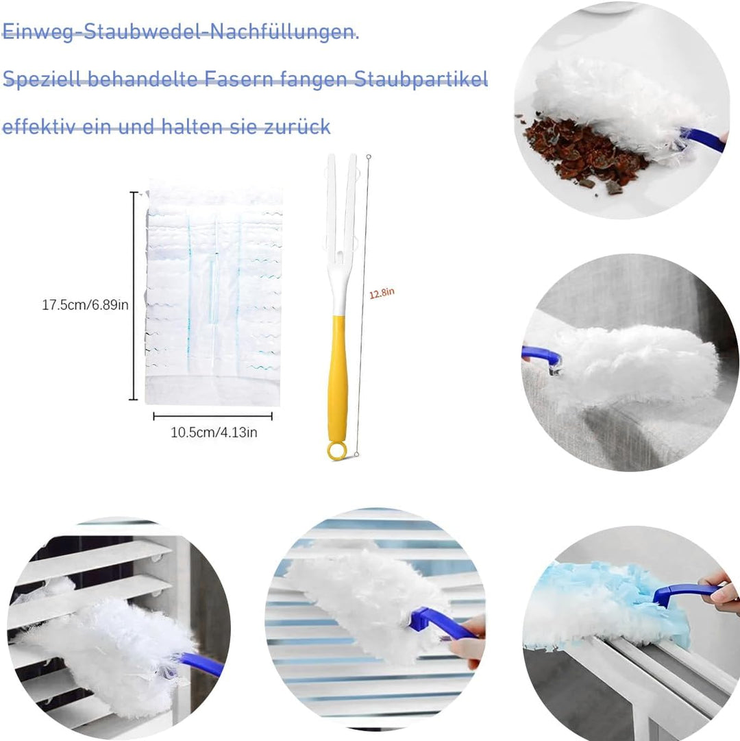 102 Stück Staubmagnet Kompatibel mit Swiffer Staubmagnet Nachfüllpack,Einweg Magnet Staubwedel für S