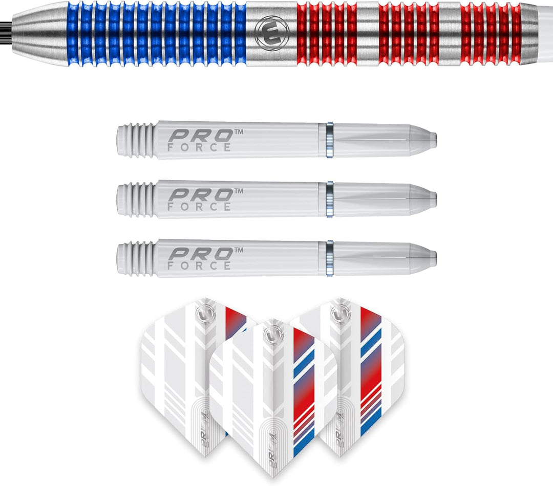 WINMAU Wildcats 25 Gramm Profi Wolfram Steeltip Dartpfeile Set mit Flights und Schäfte