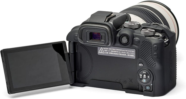 easyCover - Silikon Kameratasche - Schutz für Ihre Kamera - Canon R10 - Schwarz Black, Black