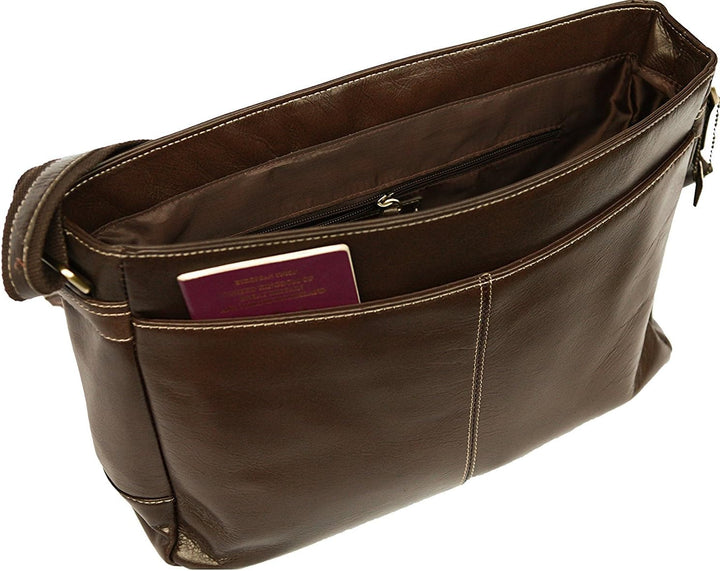 Enzo Design Umhängetasche Braun, Braun