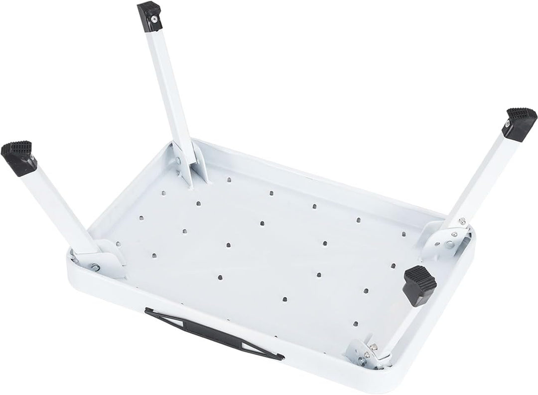ideoon 2er-Set Stabiler Tritthocker, 150 kg - Stahl, rutschfeste Küchenleiter mit Klappsicherungen,