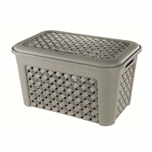 Tontarelli Korb gross Arianna mit Schublade – Braun