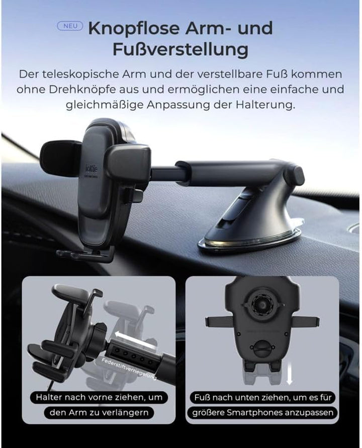 iOttie Easy One Touch 6 Dashboard &amp; Windshield Mount | universelle KFZ-Handyhalterung | Befestigung