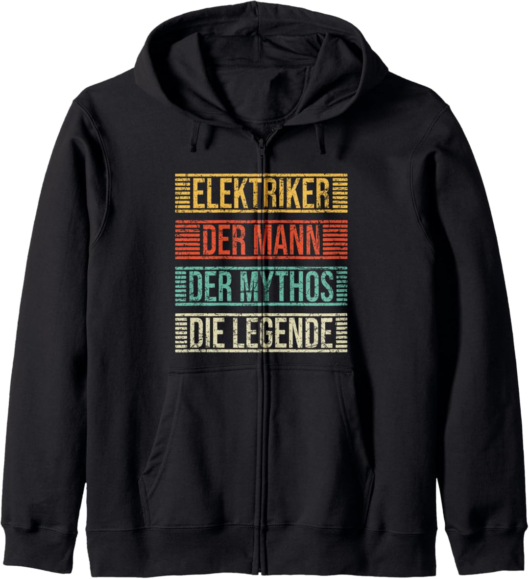 Elektriker Der Mann Der Mythos Die Legende Vintage Spruch Kapuzenjacke