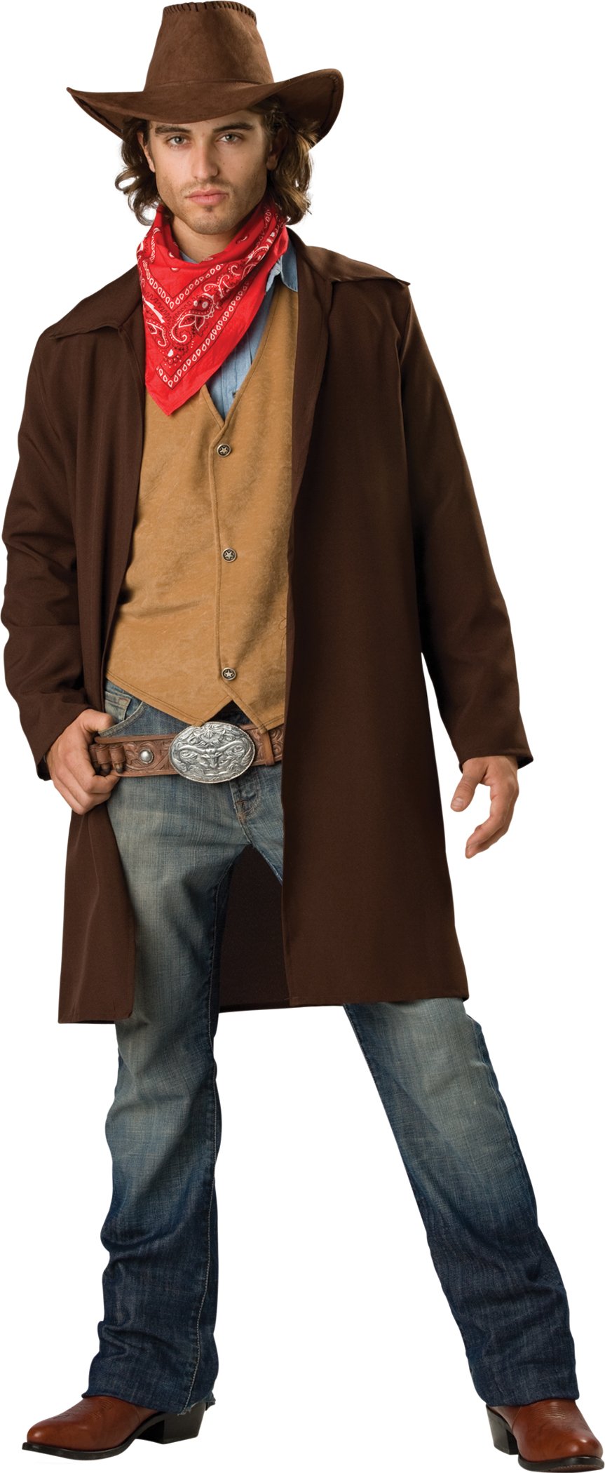 InCharacter Costumes Herren Rowhide Renegade Duster Jacke XL Braun, XL Braun