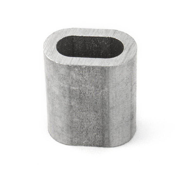 100 x PRESSKLEMME FÜR SEIL 5mm Aluminium Drahtseilklemme Stahlseil Seil Draht Stahl Drahtseil #04 -