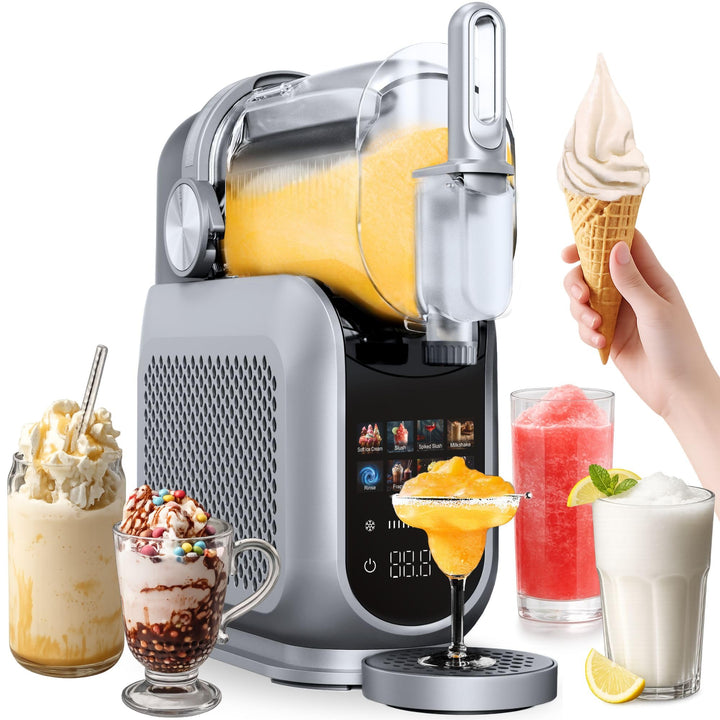 4Swiss Eismaschine Selbstkühlend Eis Maschine Speiseeisbereiter Speiseeismaschine mit Kompressor Ice