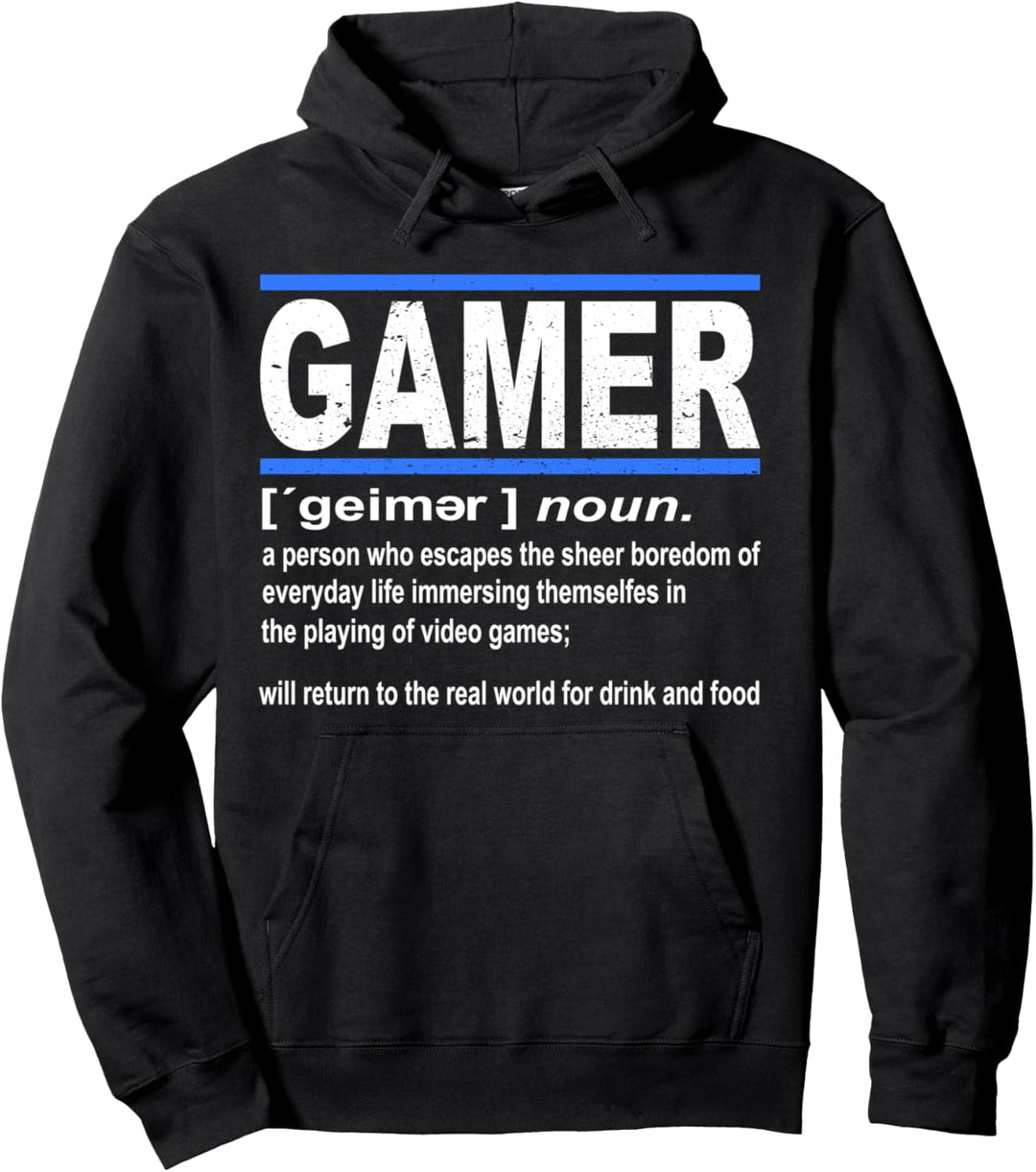 Lustige Gamer Gamer Definition Gaming Grafikspiele Pullover Hoodie