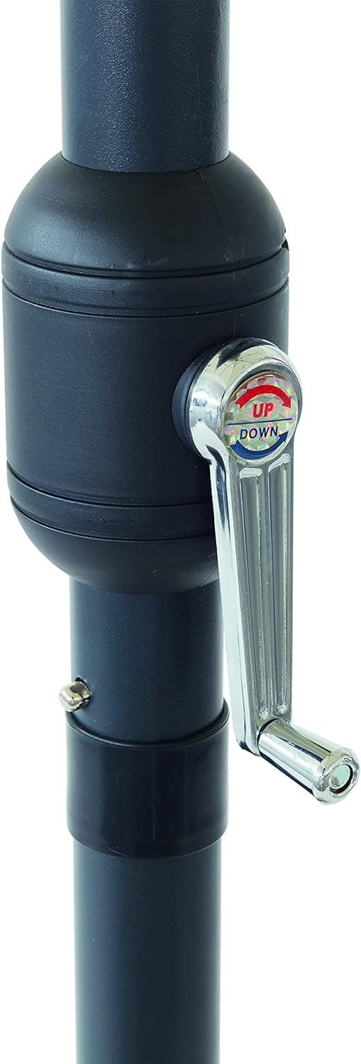 Garden Friend o850003, Sonnenschirm, Durchmesser von 3 X 2,4 M, weiss