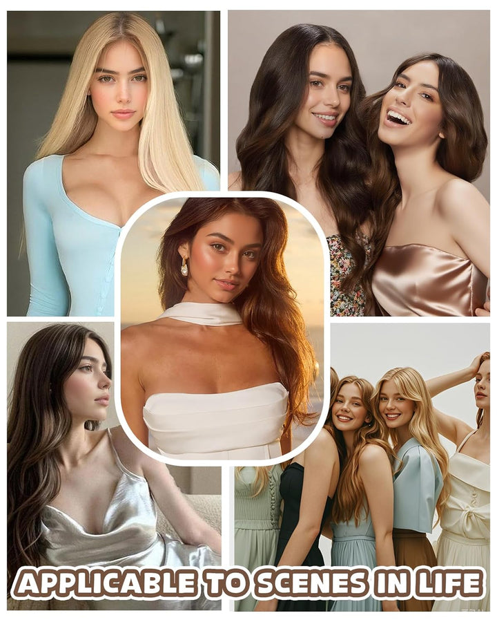 Hetto Extensions Echthaar Tressen Blond Extensions Tressen Echthaar Highlight Tressen Echthaar Exten