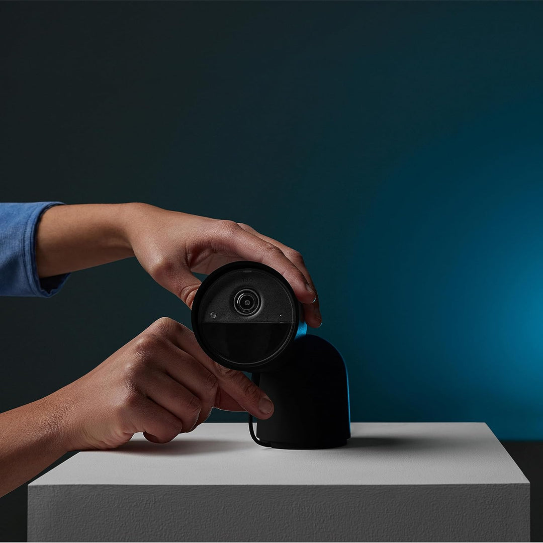 Philips Hue Secure Standfuss für kabelgebundene Überwachungskamera, schwarz, Schwarz