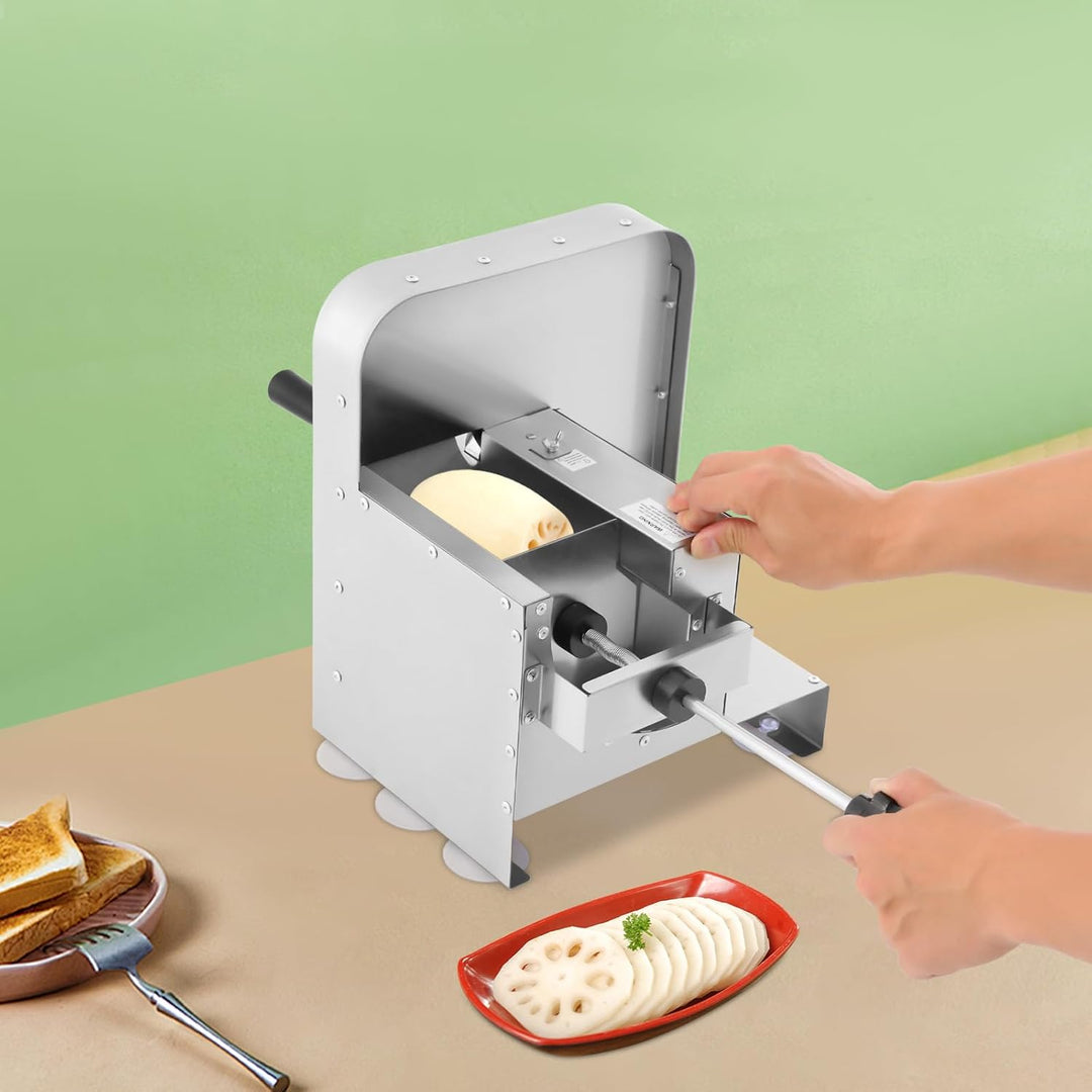 Manueller Gemüse- und Obstschneider,Gemüseschneider,1–10 mm Dicke (2R) | Einstellbare Schneidemaschi