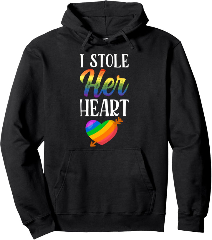 LGBTQ Pride Partnerlook Paar Regenbogen Verlobung Hochzeit Pullover Hoodie
