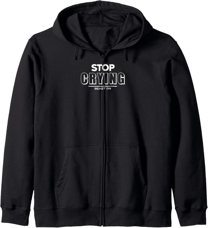 Stop Crying Training Lustige Gym Fitness Motivation Sprüche Kapuzenjacke