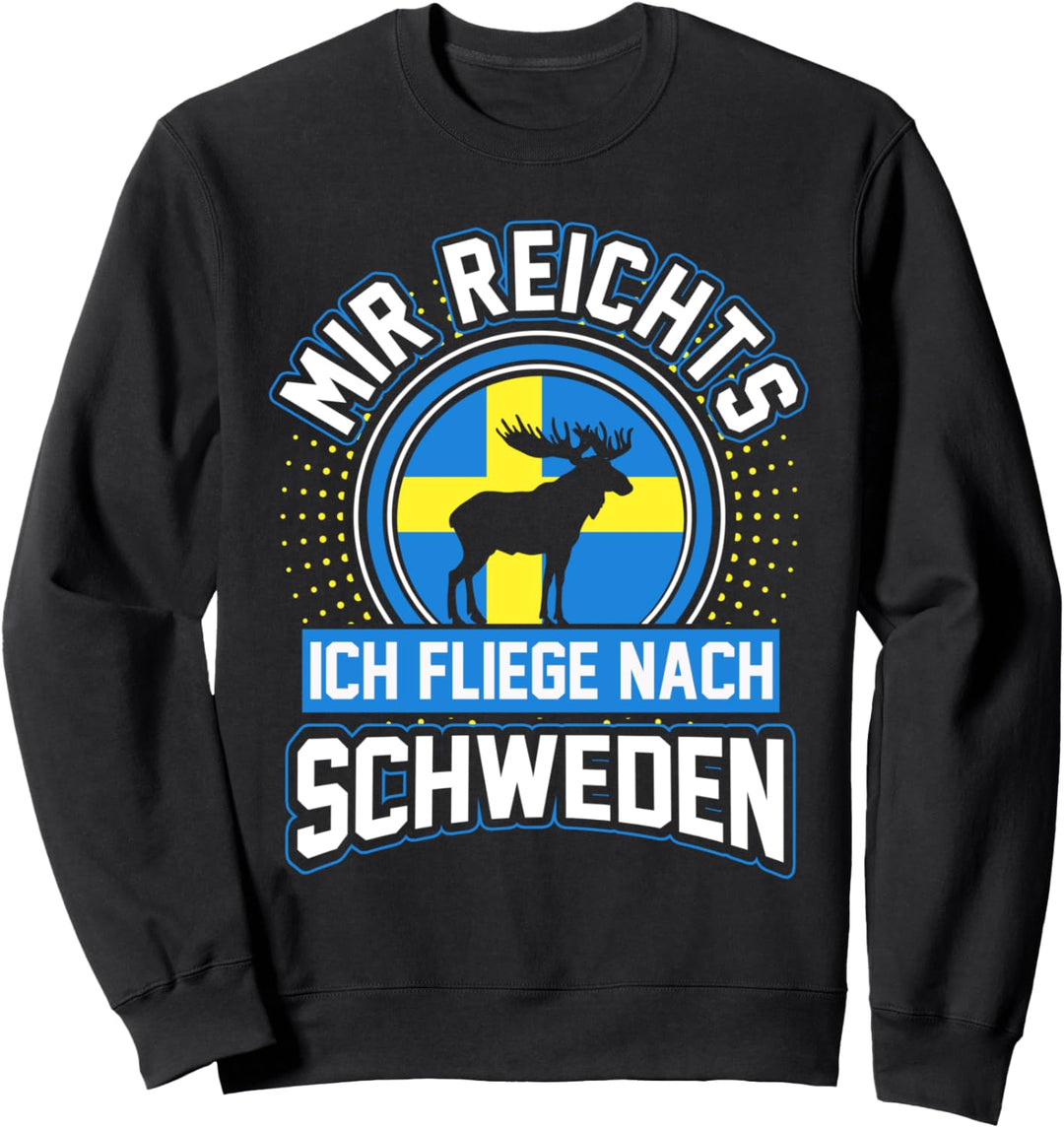 Schweden Sommerferien Urlaub Reise Stockholm Finne Lustig Sweatshirt