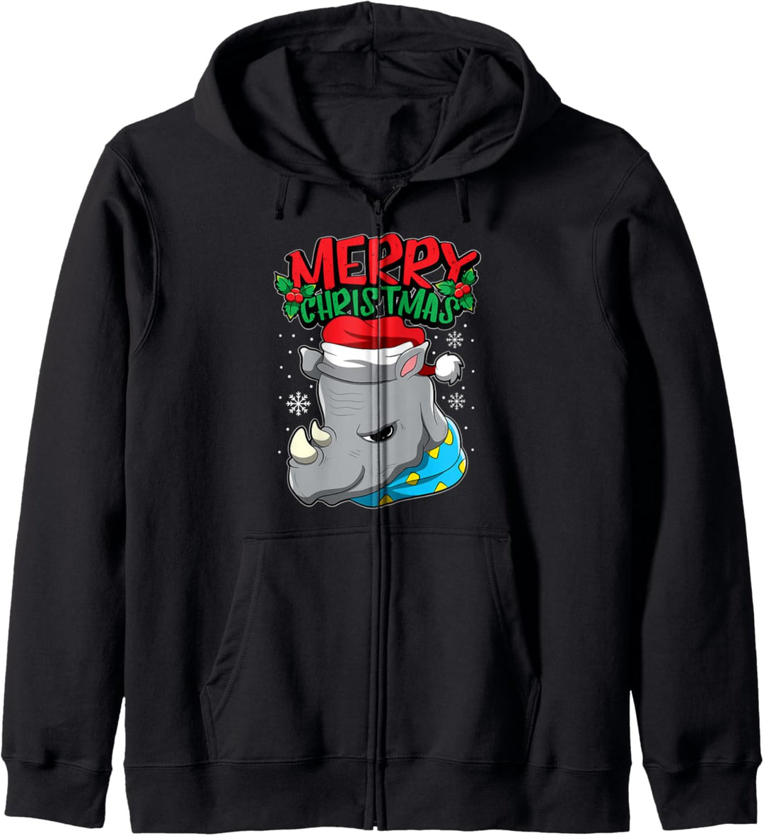 Weihnachtsnashorn - Weihnachtstiere Kapuzenjacke