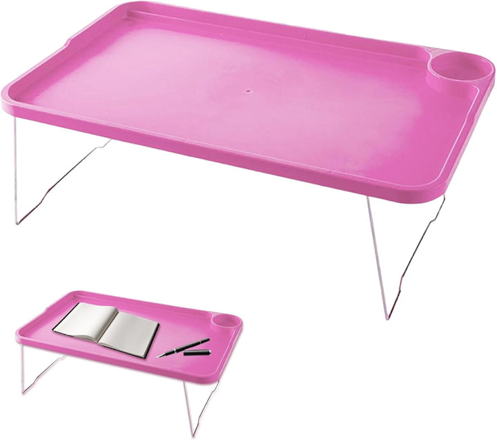Schossschreibtisch, klappbarer Laptop -Betttisch mit Tassenhalter und Kartensteckplatz, einfaches La