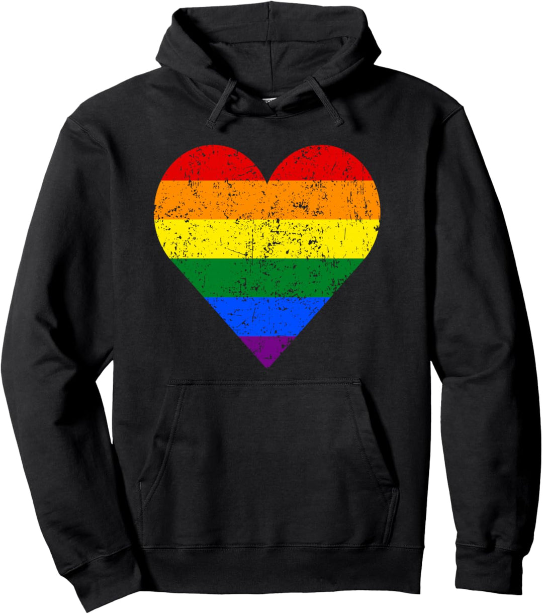 LGBT Schwulen Lesben Stolz Monat Vintage Flagge Pullover Hoodie