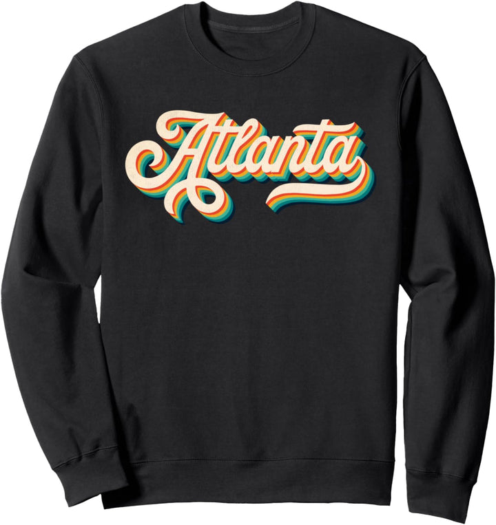 70s Vintage Retro Atlanta Georgia Throwback USA Souvenir Sweatshirt