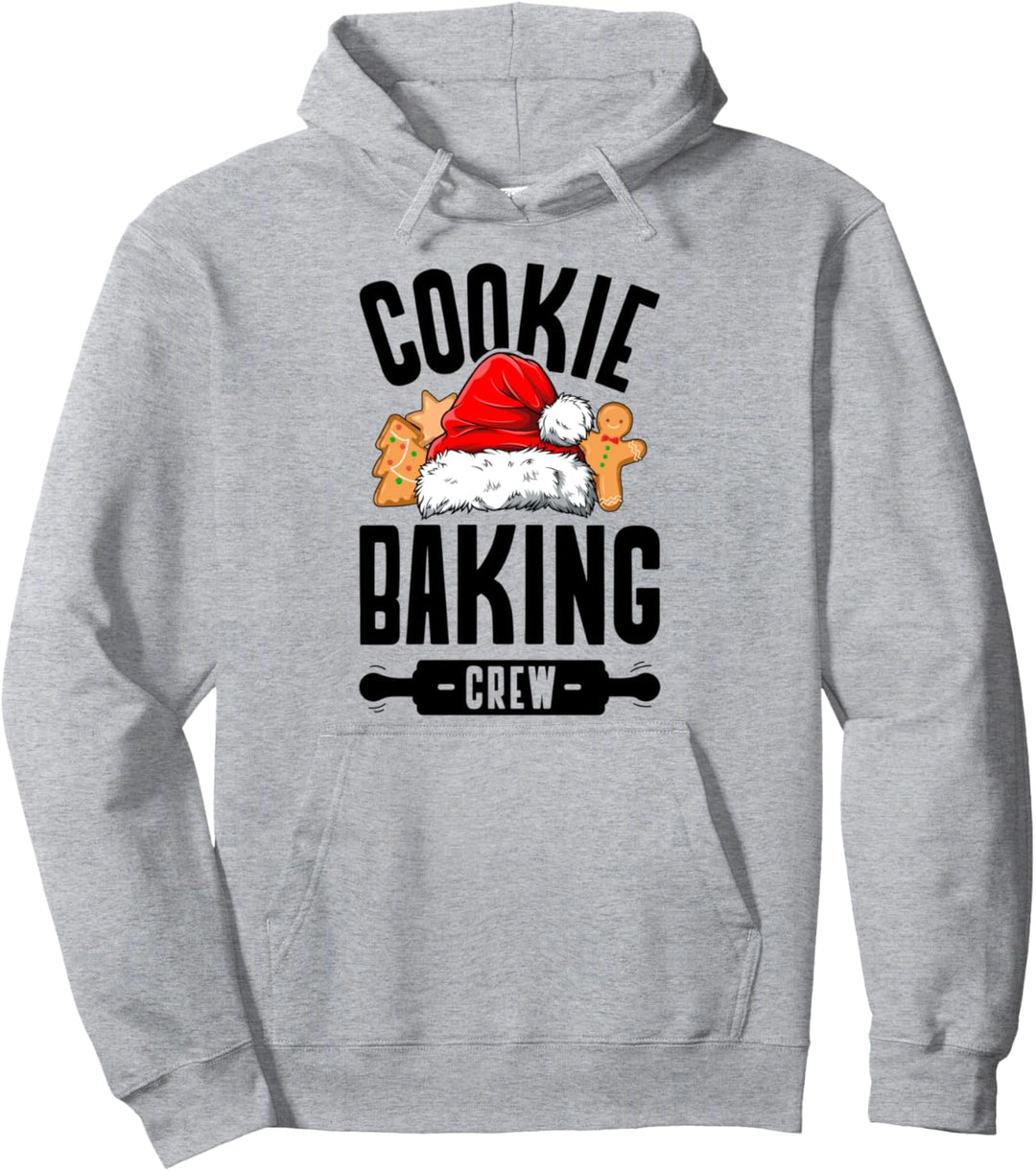 Cookie Baking Crew Christmas Santa Family Gingerbread Team Pullover Hoodie