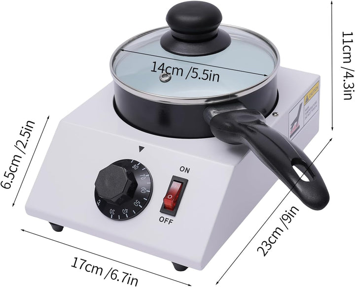 Elektrische Schokoladenschmelzer, 40W Schokoladenschmelzgerät Schmelztopf Temperiergerät Schokolade
