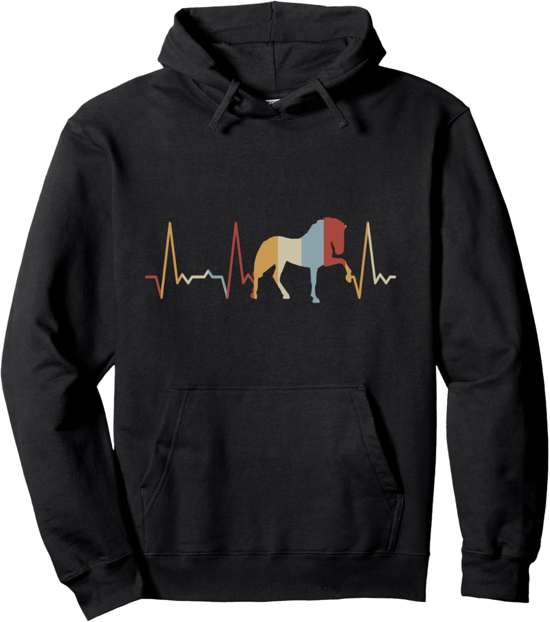 Herzschlag Pferd Pullover Hoodie