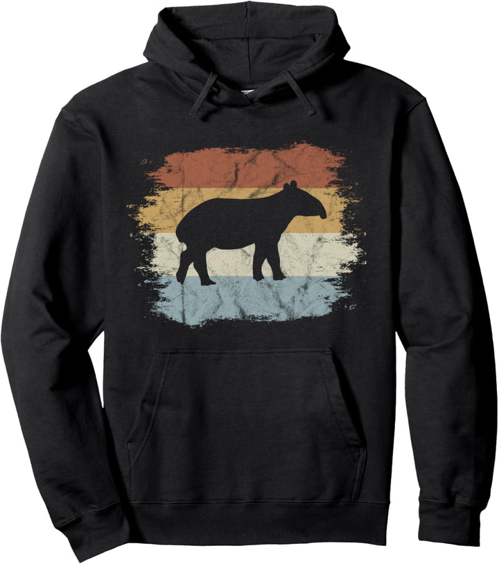 Retro Tapir Fancy Schabracken-Tapir Vintage Style Pullover Hoodie