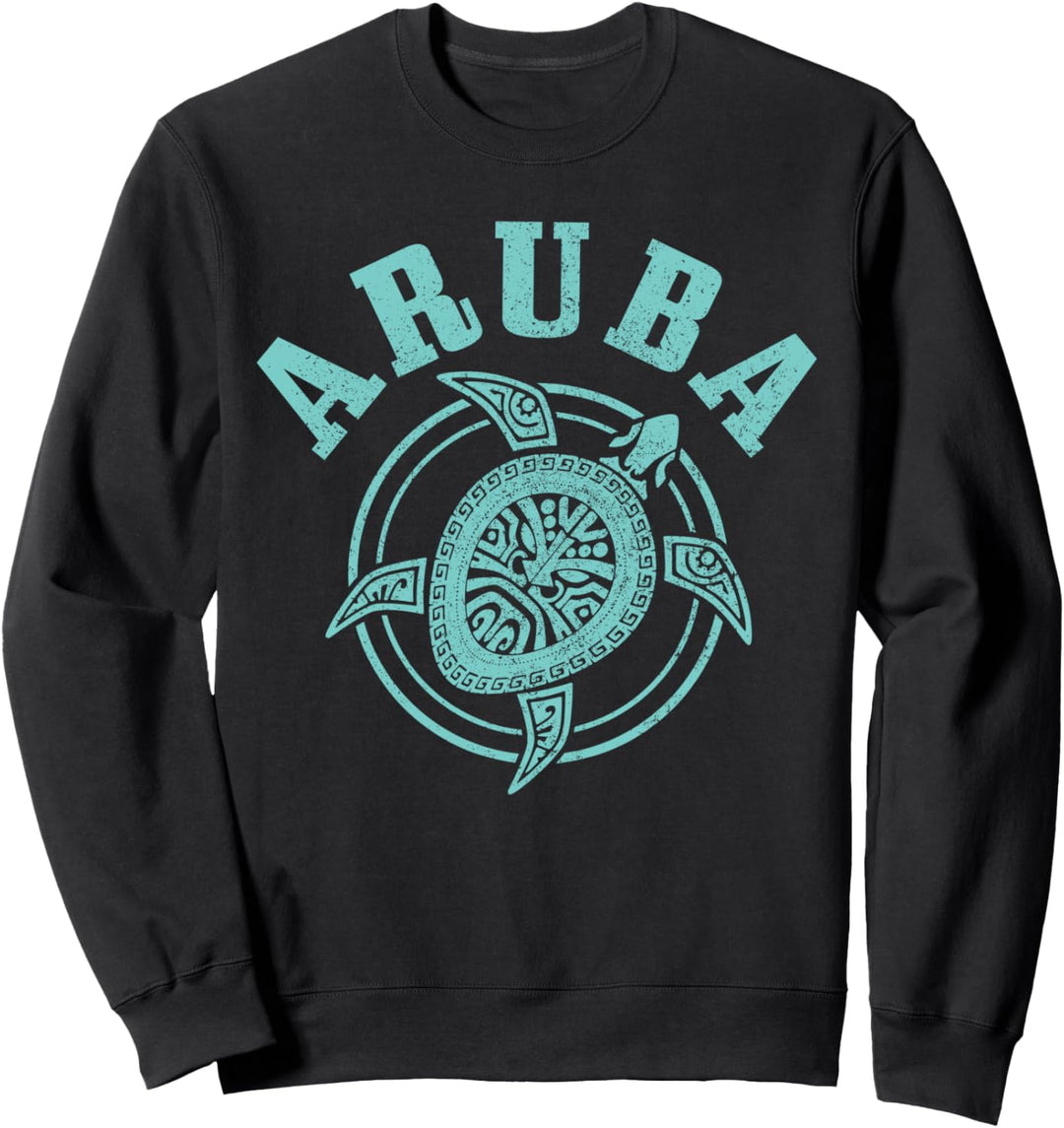 ARUBA Meeresschildkröte Taucher Surfer Taucher Sweatshirt