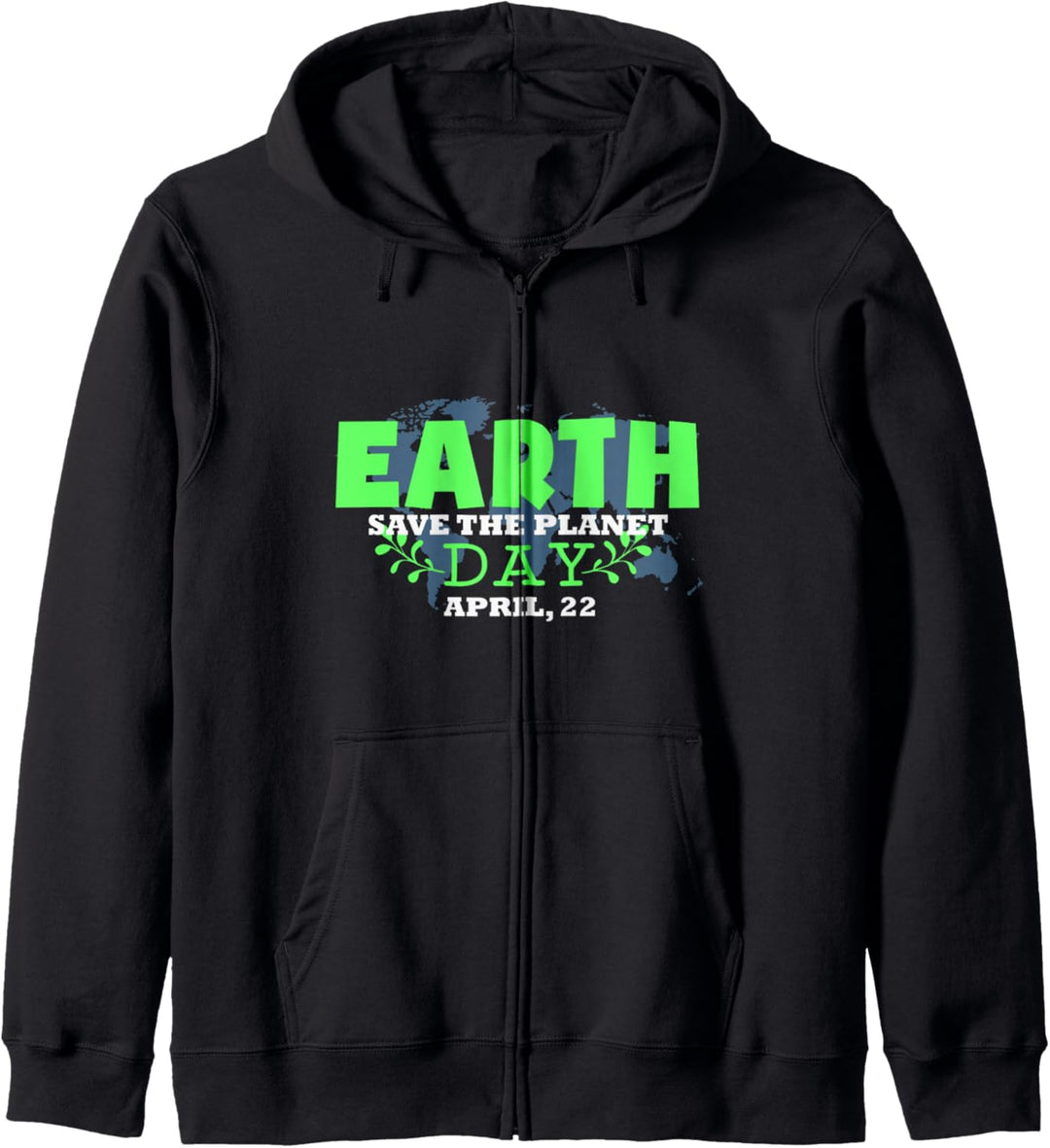 Rette den Planeten Tag der natürlichen grünen Umwelt der Kapuzenjacke