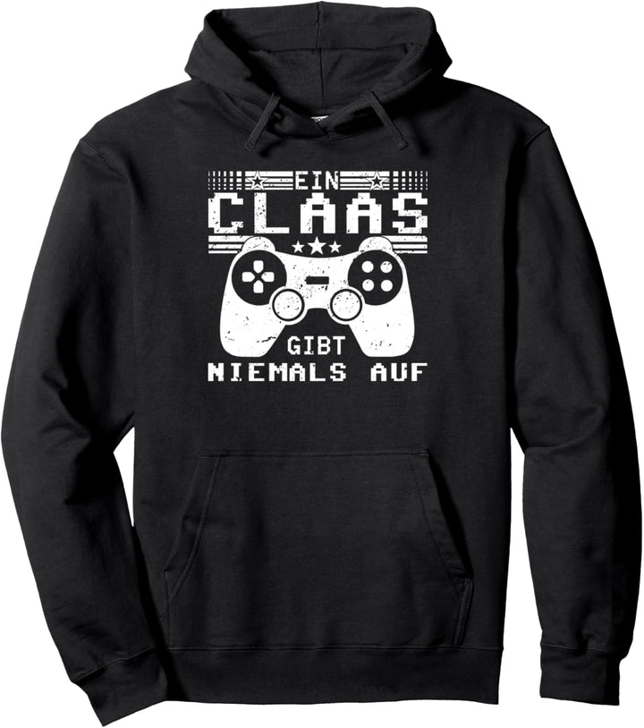 Claas gibt niemals auf | Videospiel | Gamer Pullover Hoodie