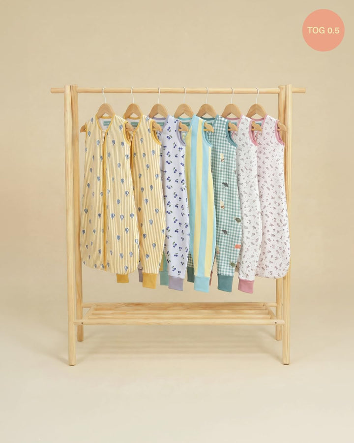molis&co - Baby Sommerschlafsack Musselin - Sommer Baby Schlafsack 0.5 TOG - Neugeborene Babyschlafs