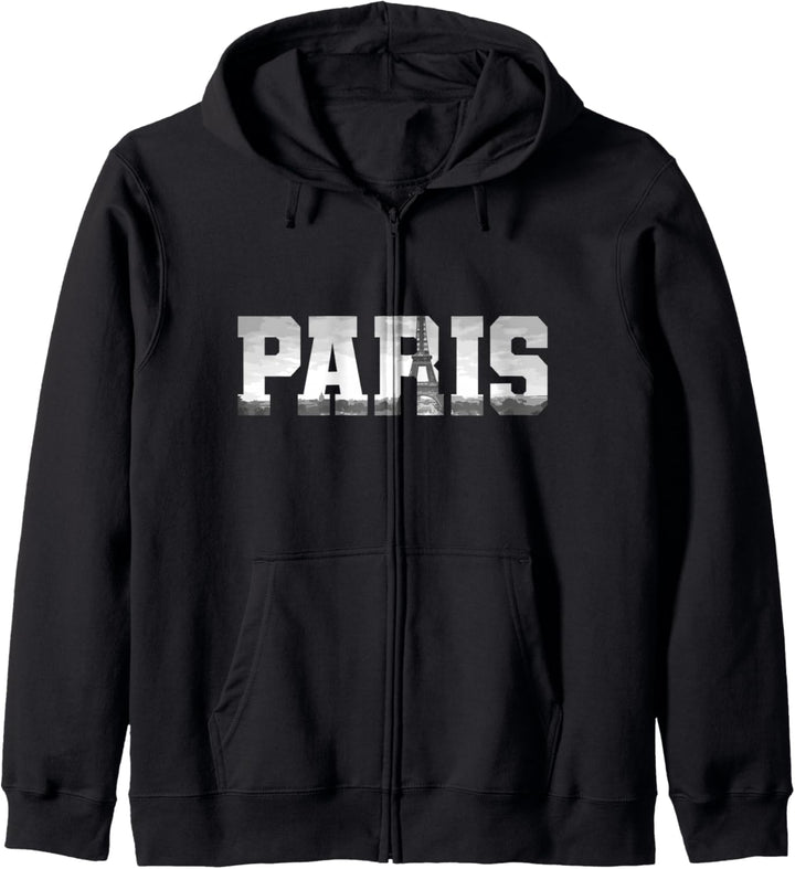 Paris Skyline Eiffelturm Frankreich Souvenir Vintage Paris Kapuzenjacke