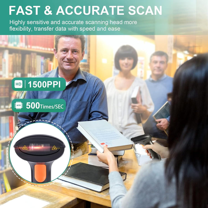 USB Barcode Scanner, 1D Laser Kabel Handheld Barcode Scanner für Mobile Zahlung, Convenience Store,