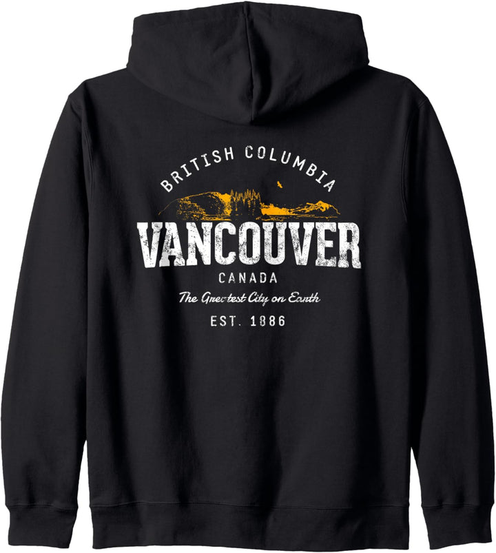Kanada Urlaub Souvenir Vintage Vancouver Kapuzenjacke