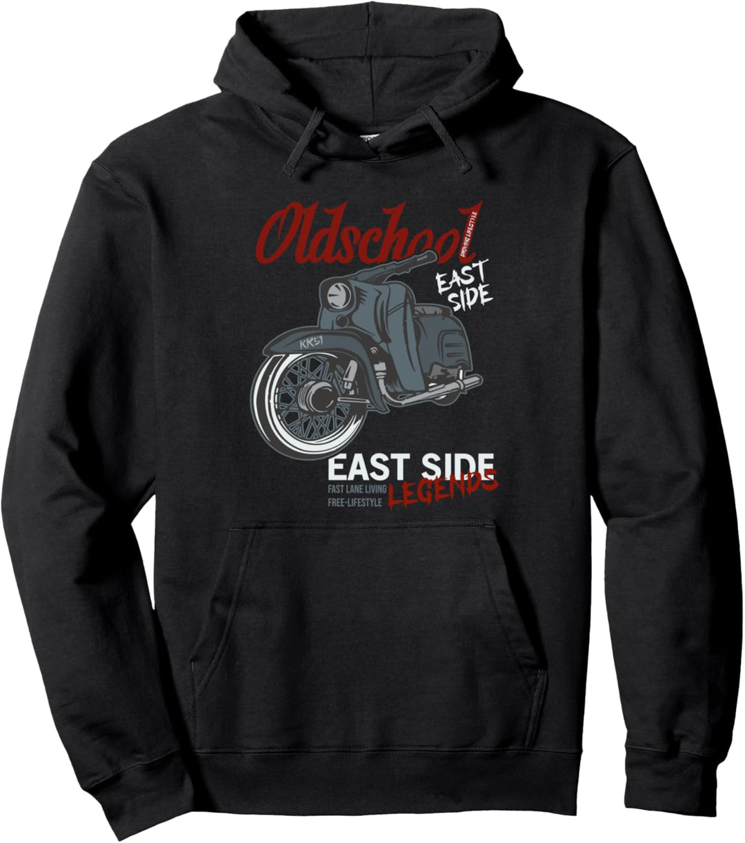 Oldschool Schwalbe Tuning KR51 Simson DDR Mofa Moped Pullover Hoodie