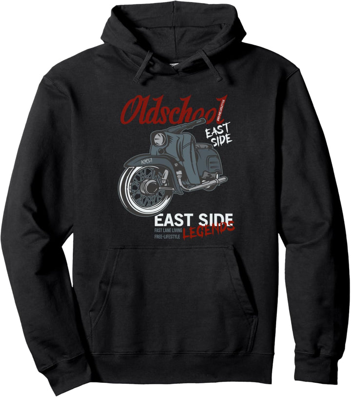 Oldschool Schwalbe Tuning KR51 Simson DDR Mofa Moped Pullover Hoodie