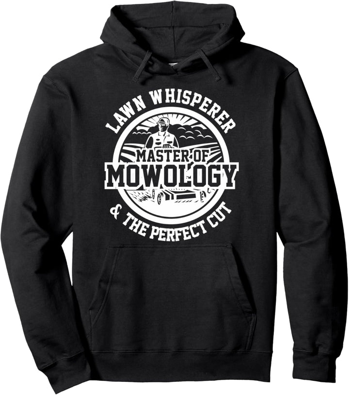 Lustiger Rasenmäher Rasenflüsterer Mowology Gartenarbeit Ras Pullover Hoodie