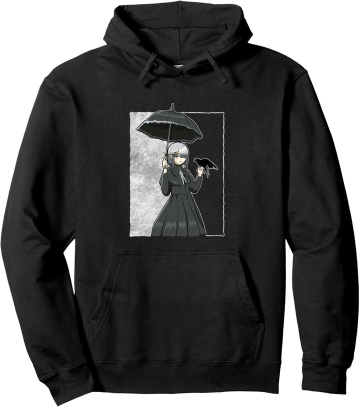 Finnischer Gothic Aesthetic Gothic Anime Girl Goth Pullover Hoodie