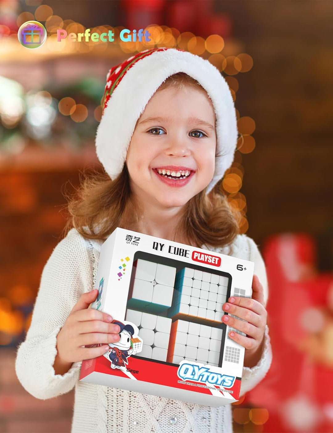 ROXENDA Zauberwürfel Set, Speed Cube Set mit 2x2 3x3 4x4 5x5 Zauberwürfel mit Geschenkbox, Geheimes