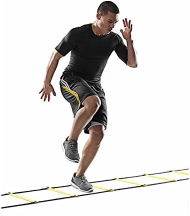 SKLZ SAQ-SL01-02 Training Agility Koordination Leiter Quick Ladder Yellow/Black Einheitsgrösse, Einh