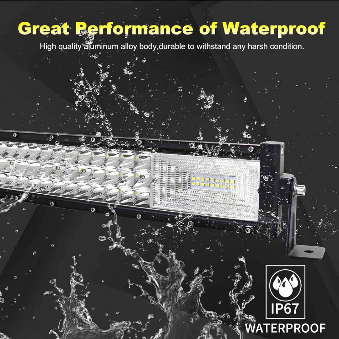 Willpower 42 Zoll 107CM 540W Led Arbeitsscheinwerfer Bar Gebogen + 2pcs 4 Zoll Led Scheinwerfer + Ka