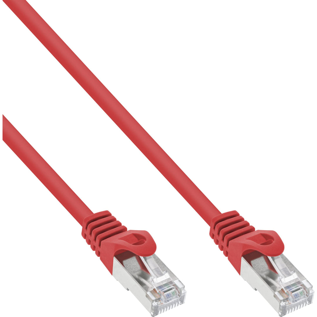 InLine 72555R Patchkabel, SF/UTP, Cat.5e, rot, 50m