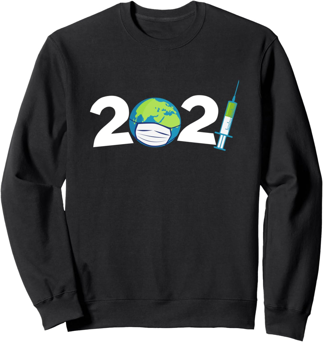 Frohe Quarantäne Weihnachten Neujahr2021 Jahr des Impfstoffs Sweatshirt