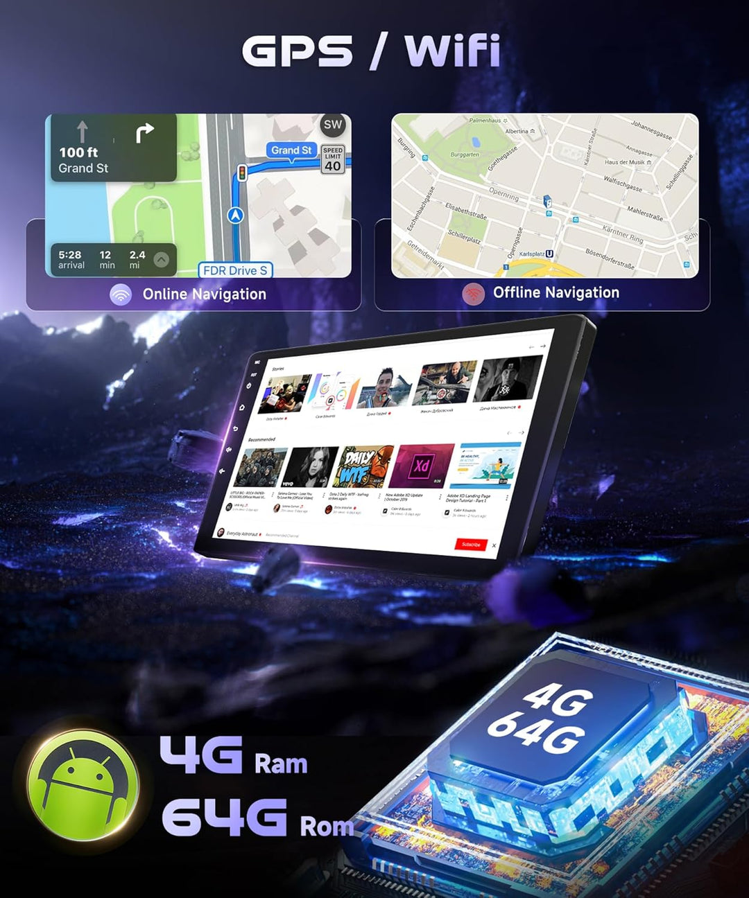 4G&64G 10.1" Autoradio Für VW Amarok Crafter Van Man 2016-2021 mit Carplay Android Auto Wireless,128